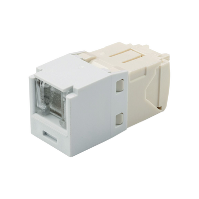 PANDUIT - Conector Jack RJ45 Estilo TG con Ventana, Mini-Com, Categoría 6, de 8 Posiciones y 8 Cables, Color Blanco