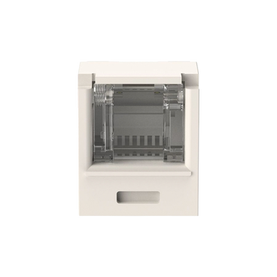 PANDUIT - Conector Jack RJ45 Estilo TG con Ventana, Mini-Com, Categoría 6A, de 8 Posiciones y 8 Cables, Color Blanco