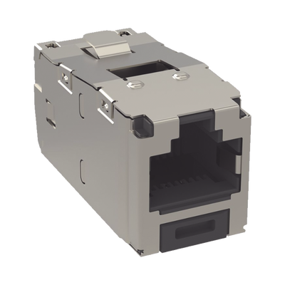 PANDUIT - Conector Jack RJ45 Blindado, Estilo TG, Mini-Com, Categoría 6, de 8 Posiciones y 8 Cables, Color Negro