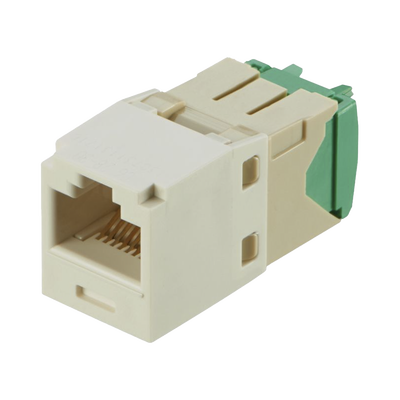 PANDUIT - Conector Jack RJ45 Estilo TG, Mini-Com, Categoría 6, de 8 Posiciones y 8 Cables de Calibre 28/30 AWG, Color Blanco