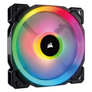 CORSAIR - Ventilador para Gabinete Corsair LL120 RGB 120mm Dual Light LED RGB 600-1500RPM Negro