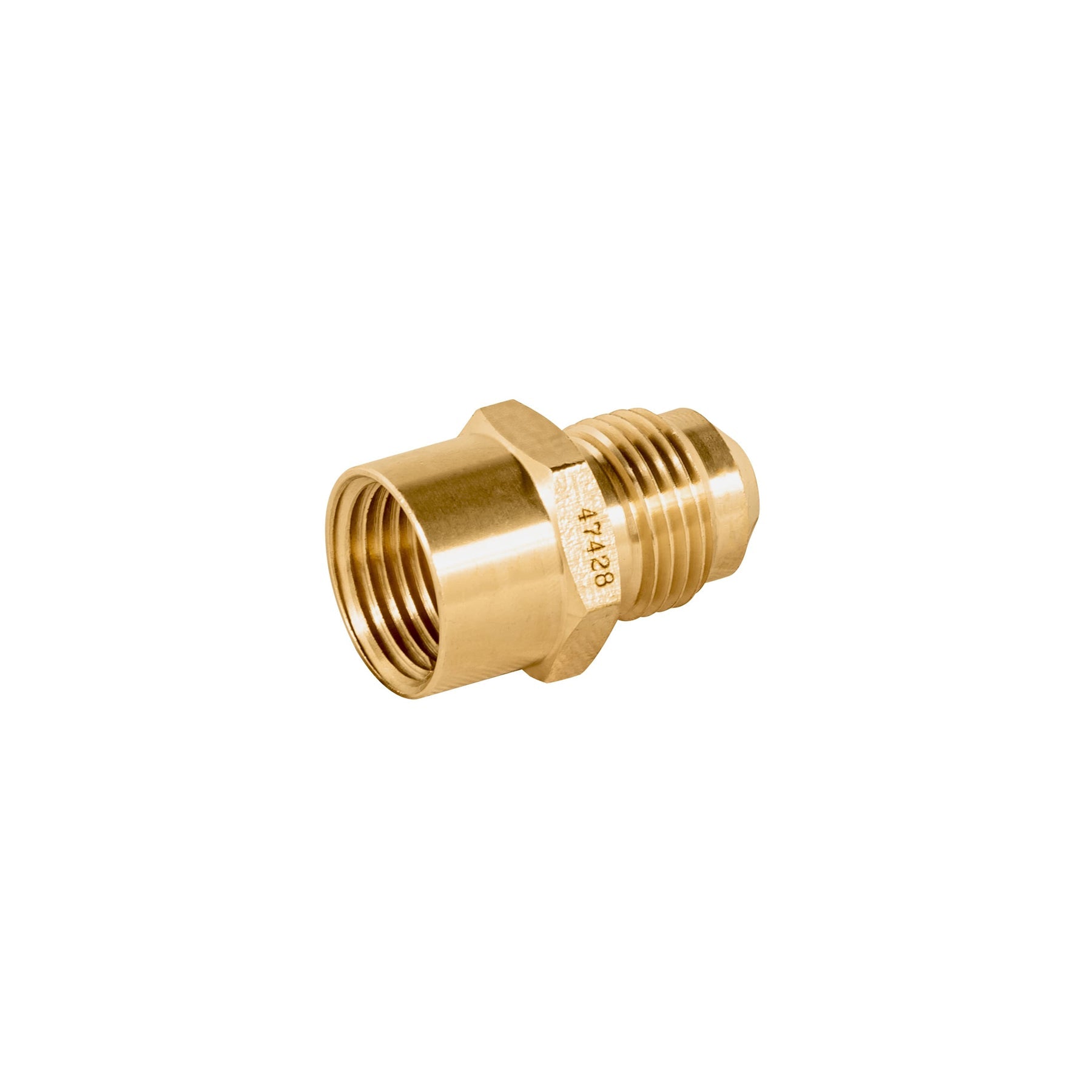 Niple campana de laton de 3/8' X 3/8', Foset