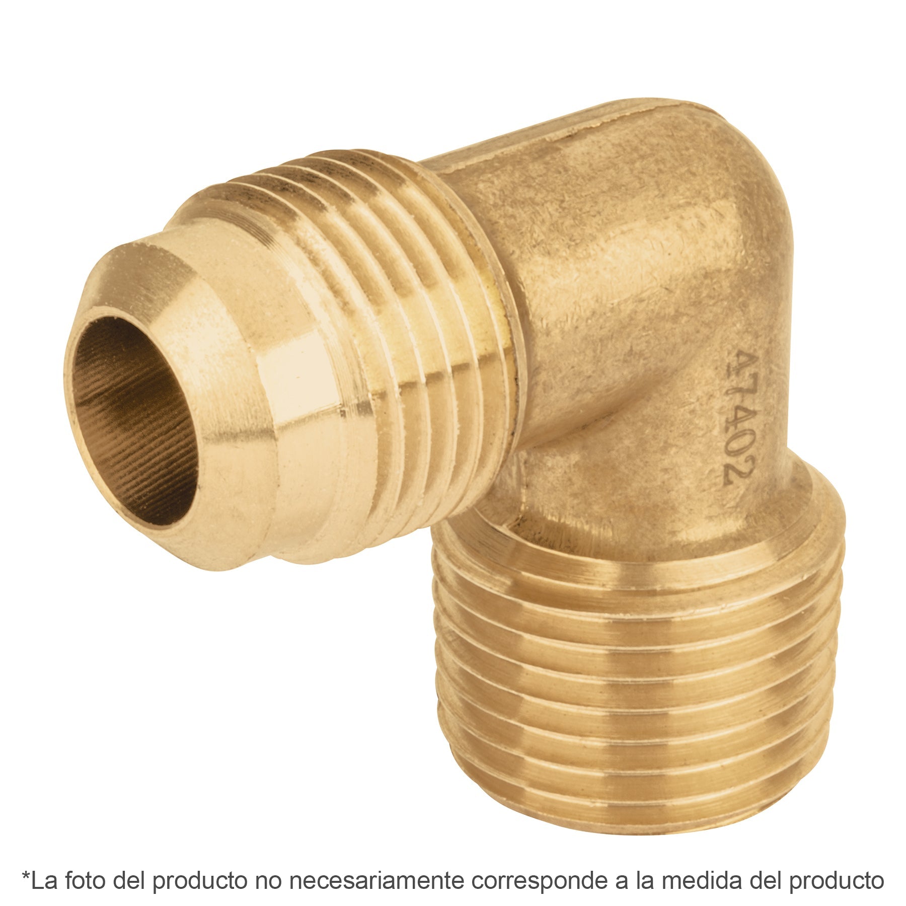 Codo terminal a 90¡ de laton 5/16' x 3/8', Foset