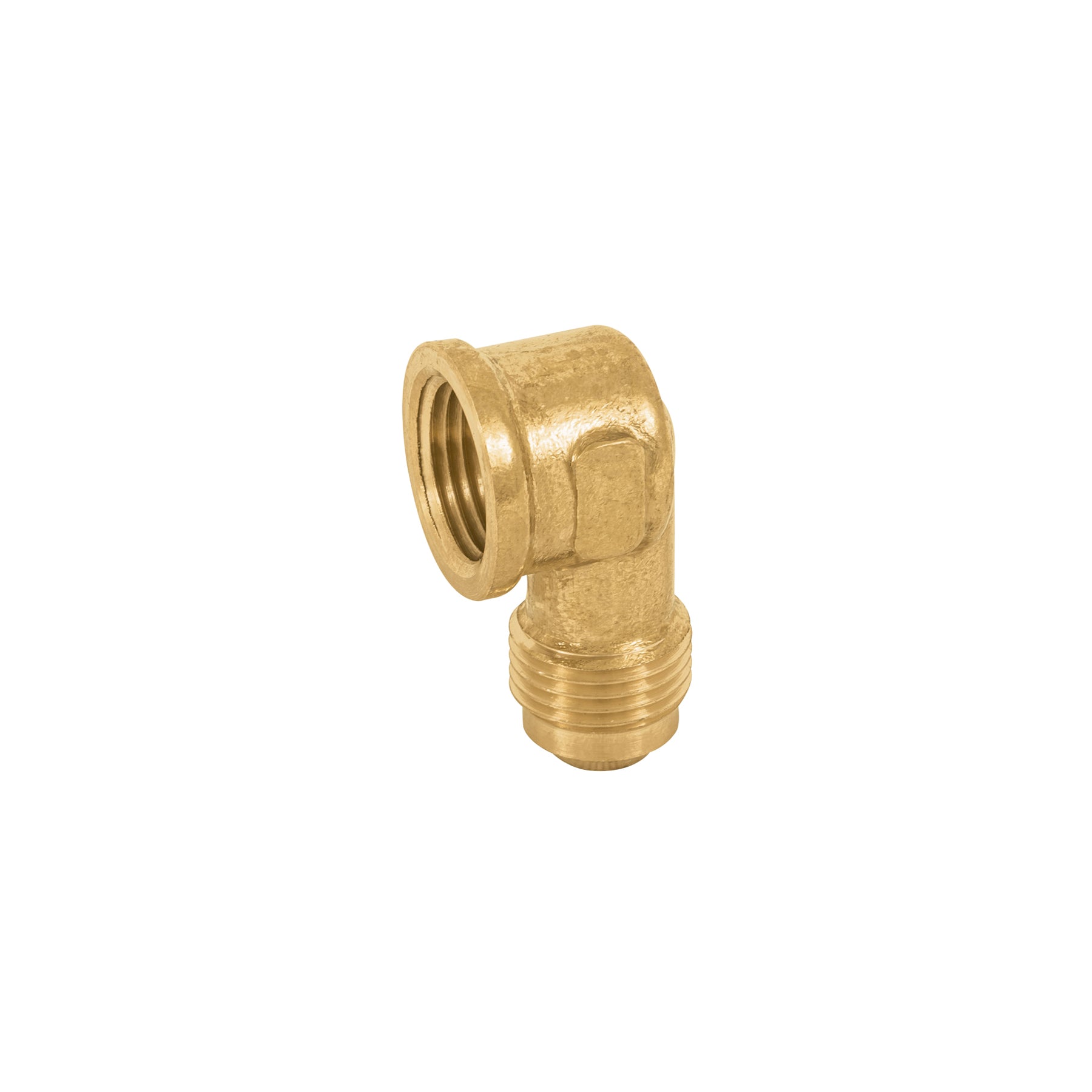 Codo para estufa a 90° de laton de 3/8 x 3/8', Foset