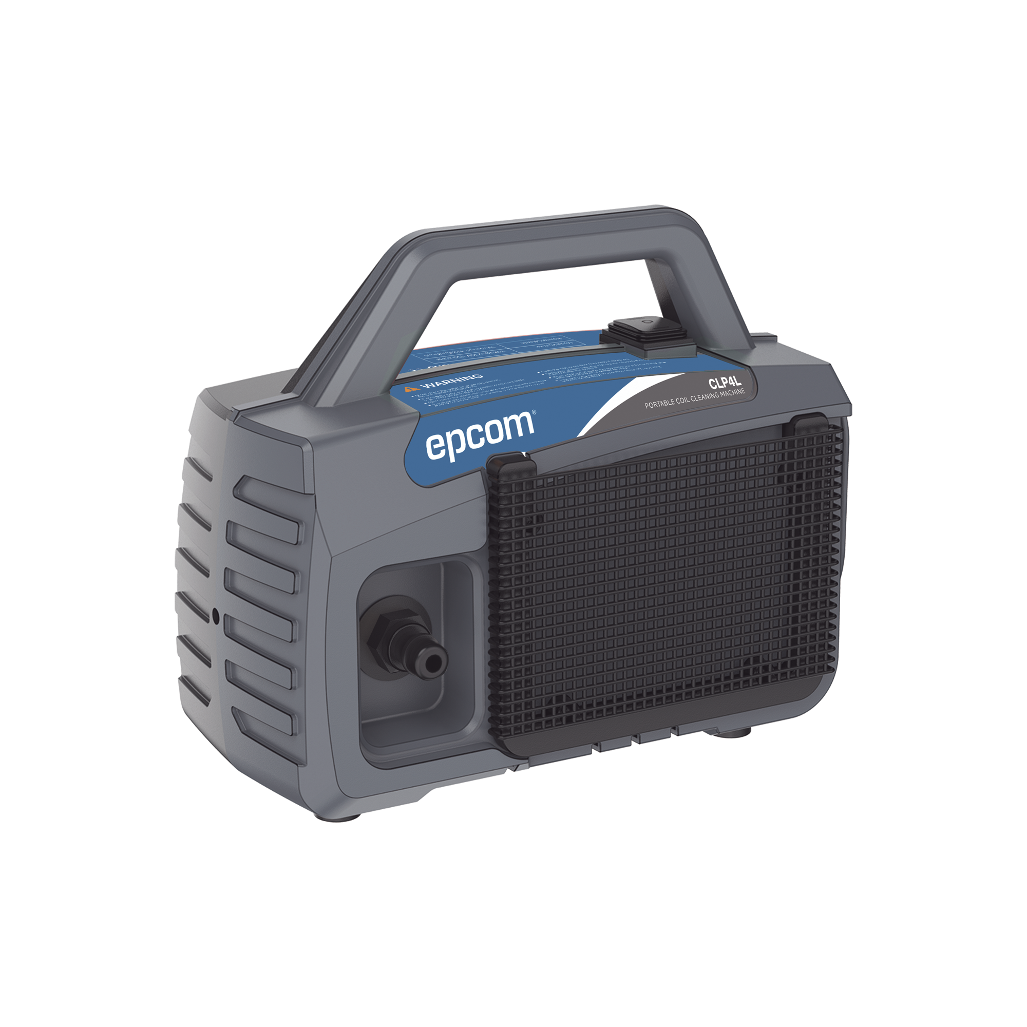 EPCOM - Máquina de Limpieza de Serpentines CLP4L con Tanque Integrado / Doble Presión 5-10 bar / Flujo 4L/min / Encendido-Apagado Automático / Función Autoaspiración / Portátil 3.5 kg / 230V o 100-120V