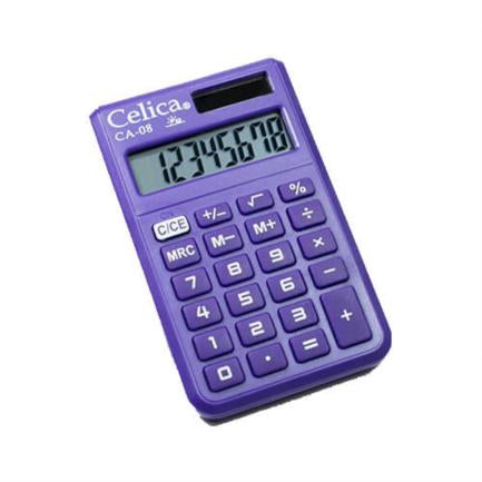 CELICA - CALCULADORA CELICA DE BOLSILLO 8 DIGITOS MORADO