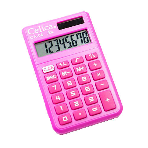 CELICA - CALCULADORA CELICA DE BOLSILLO 8 DIGITOS ROSA