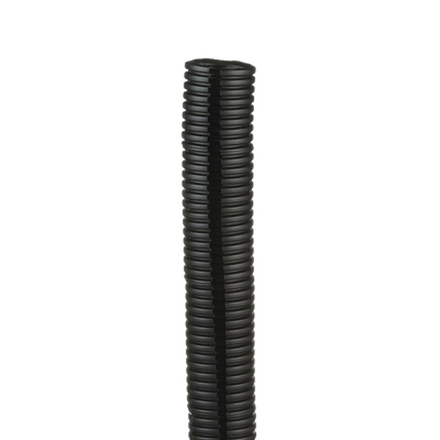 PANDUIT - Tubo Corrugado Abierto para Protección de Cables, 1in (25.4 mm) de Diámetro, 30.5 m de Largo, Color Negro
