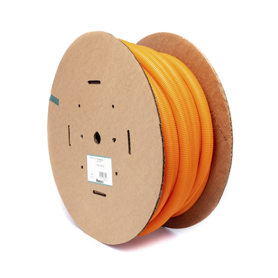 PANDUIT - Tubo Corrugado Abierto para Protección de Cables, 1in (25.4 mm) de Diámetro, 30.5 m de Largo, Color Naranja