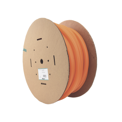 PANDUIT - Tubo Corrugado Abierto para Protección de Cables, 1in (25.4 mm) de Diámetro, 30.5 m de Largo, Color Naranja