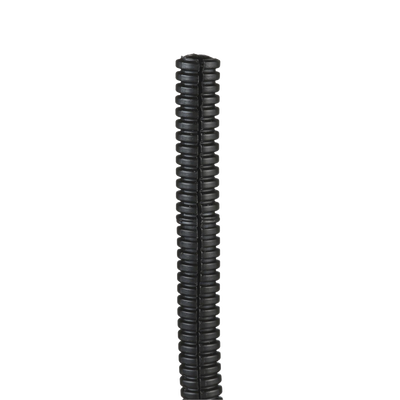 PANDUIT - Tubo Corrugado Abierto para Protección de Cables, .25in (6.4 mm) de Diámetro, 30.5 m de Largo, Color Negro