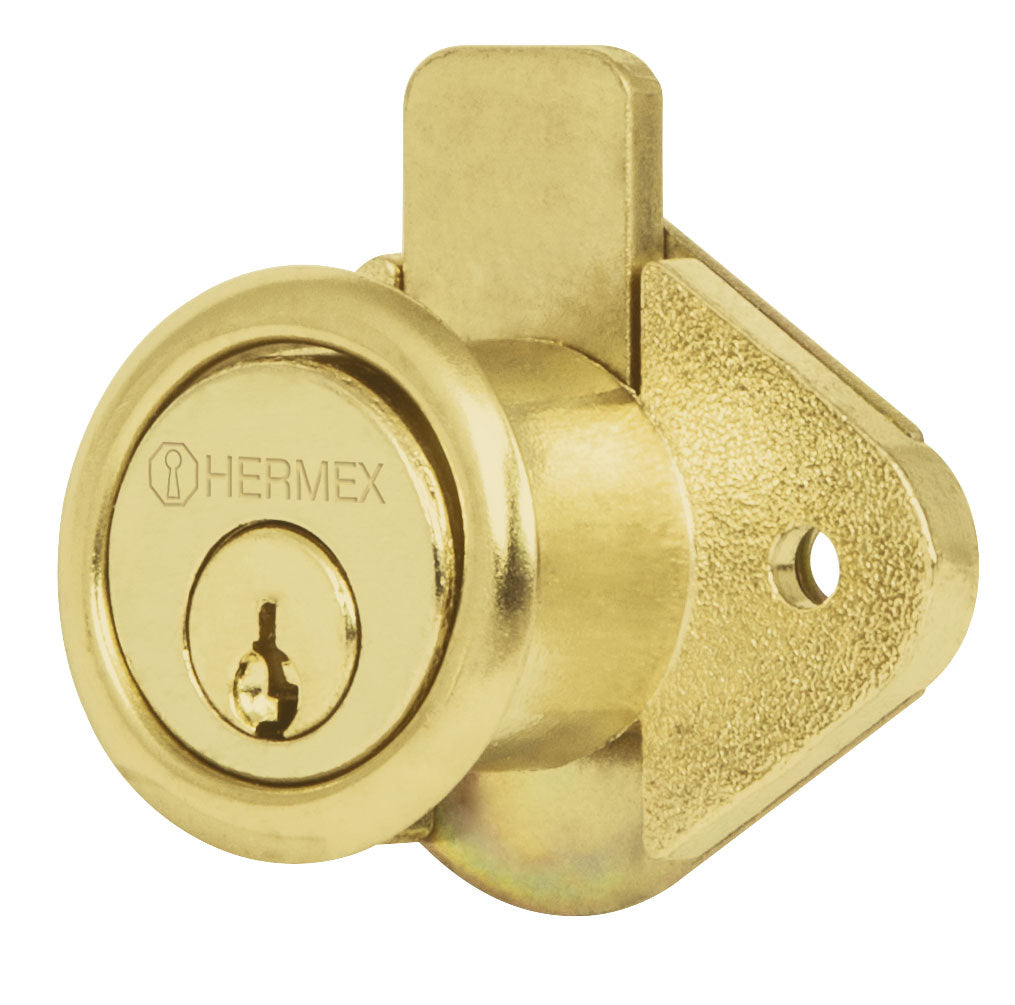 Cerradura para mueble, modelo 21, laton, HERMEX