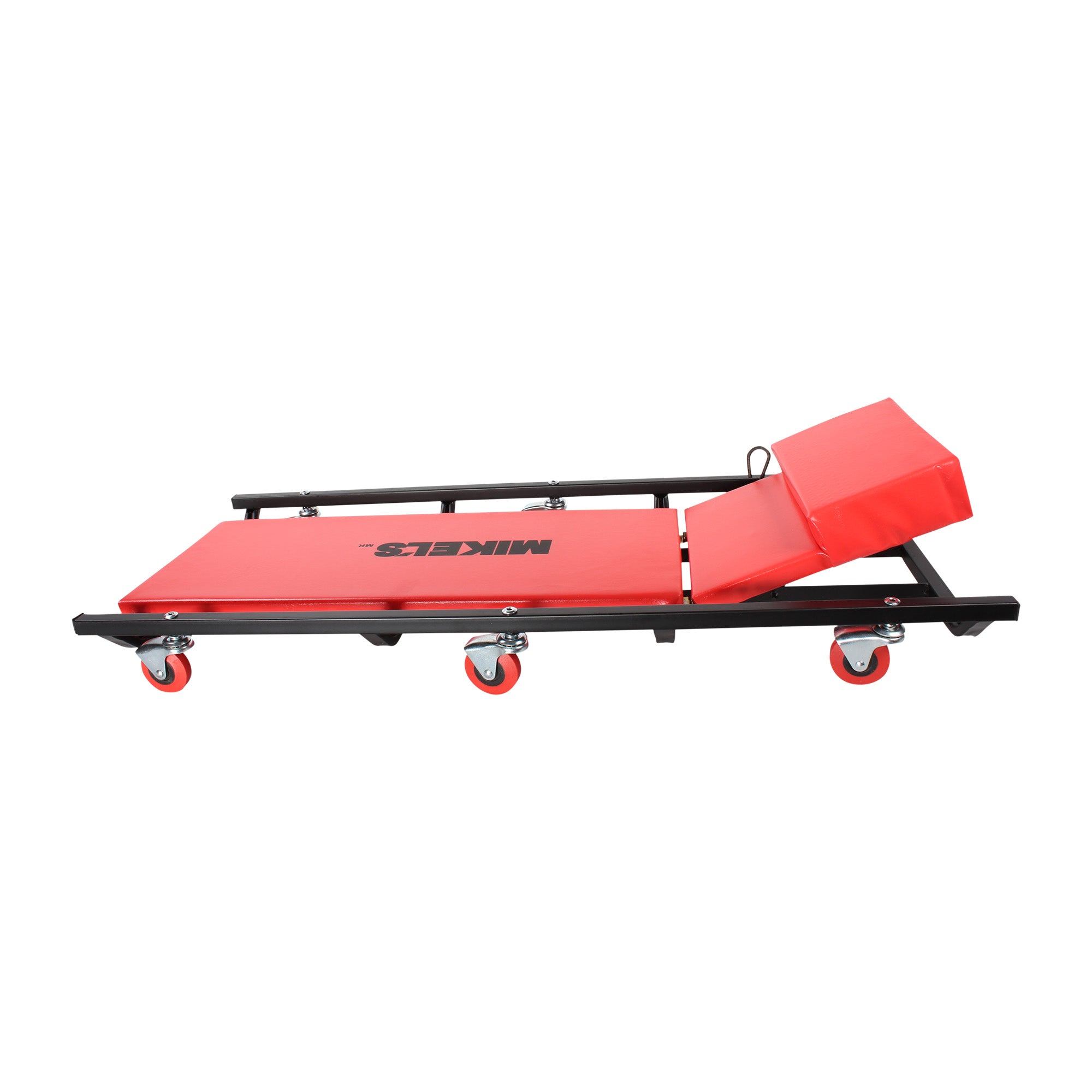 Cama acolchonada con respaldo 3 posiciones y 6 ruedas giratorias (40” largo)