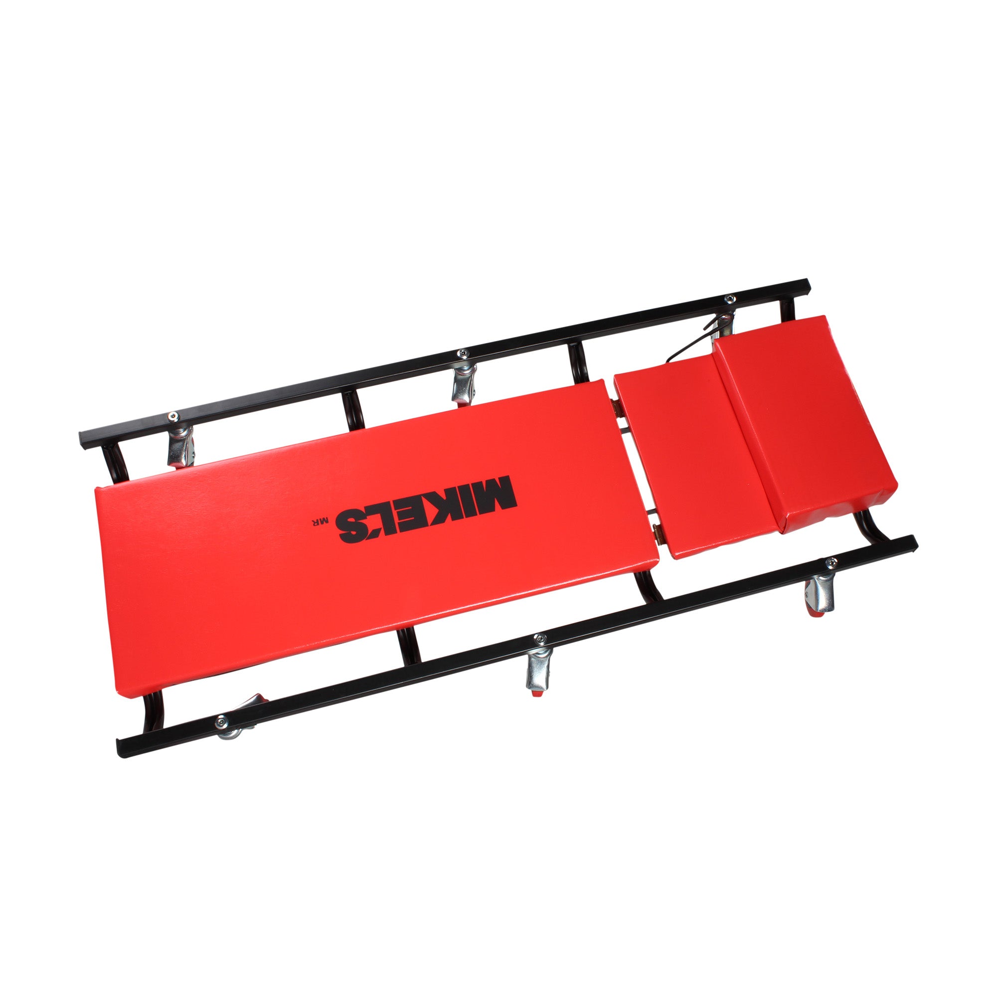 Cama acolchonada con respaldo 3 posiciones y 6 ruedas giratorias (40” largo)