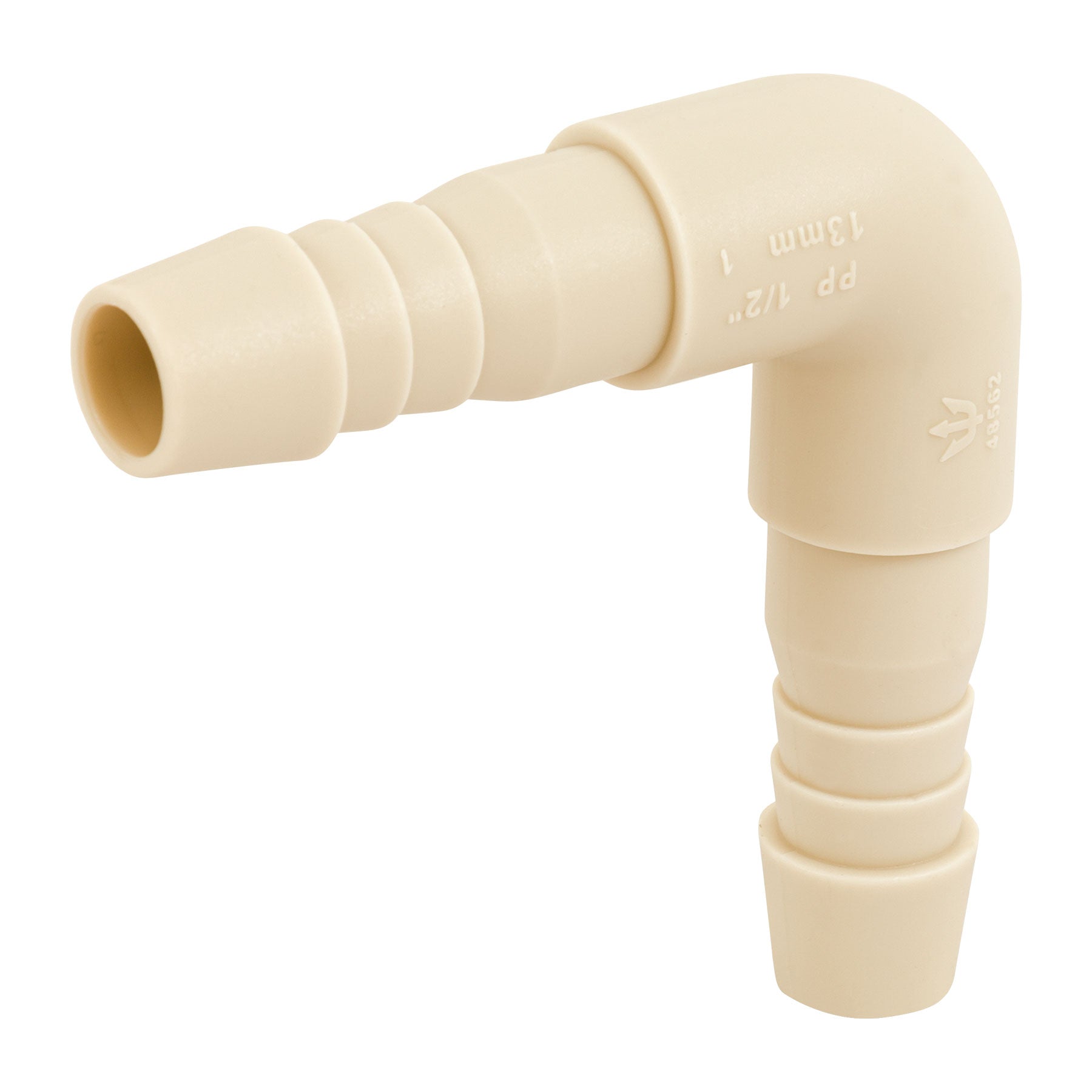 Codo 90° insercion de 1/2' de polipropileno, Foset