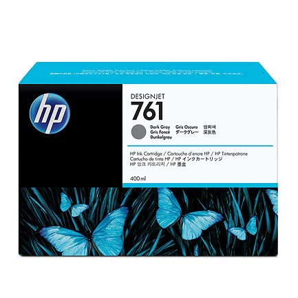 HEWLETT PACKARD - Tinta HP LF 761 Gris Oscuro T7100 DesignJet 400ML