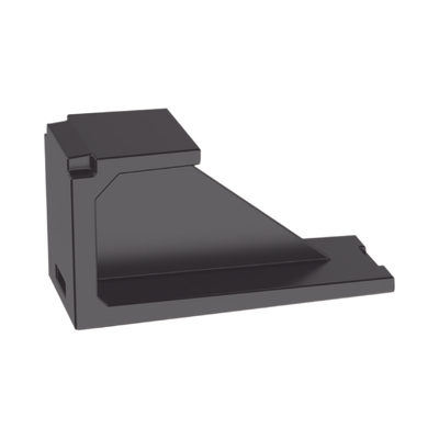 PANDUIT - Módulo de Tapa Ciega (Inserto Ciego), Mini-Com, Color Negro, 1 Pieza