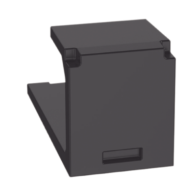 PANDUIT - Módulo de Tapa Ciega (Inserto Ciego), Mini-Com, Color Negro, 1 Pieza