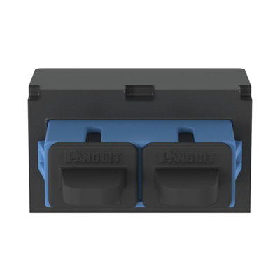 PANDUIT - Módulo Acoplador SC Duplex, para Fibra Óptica Monomodo OS1/OS2, Tipo Mini-Com, Color Azul
