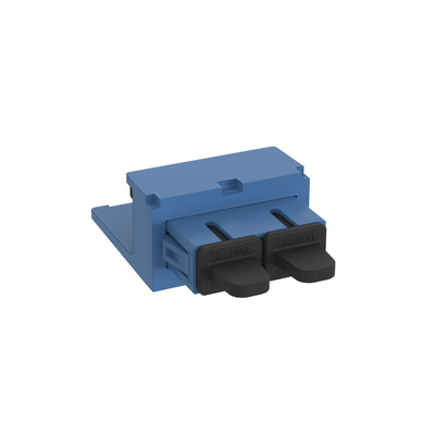 PANDUIT - Módulo Acoplador SC Duplex, para Fibra Óptica Monomodo OS1/OS2, Tipo Mini-Com, Color Azul