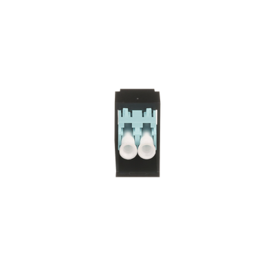 PANDUIT - Módulo Acoplador LC Duplex, para Fibra Óptica Multimodo OM3/OM4, Tipo Mini-Com, Color Aqua