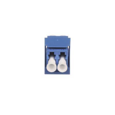 PANDUIT - Módulo Acoplador LC Duplex, para Fibra Óptica Monomodo OS1/OS2, Tipo Mini-Com, Color Azul