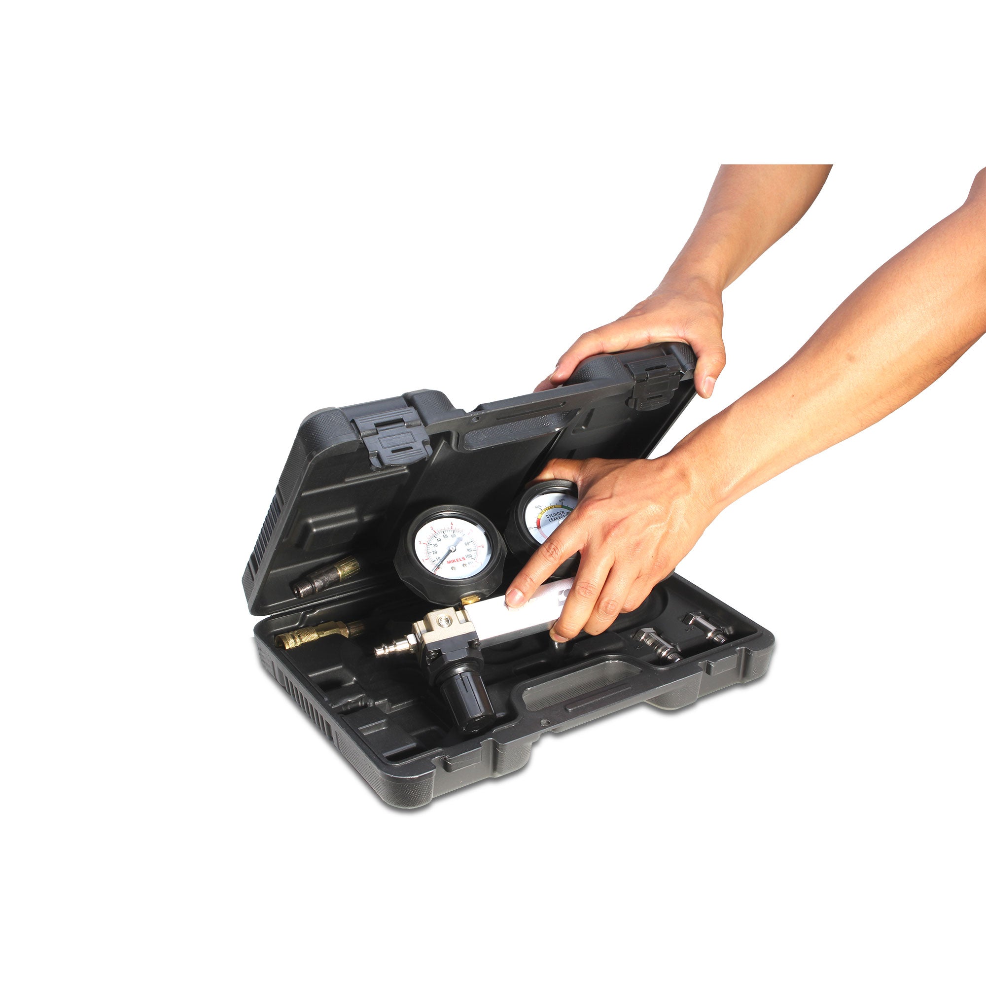 Kit compresómetro- detector de fugas de cilindro
