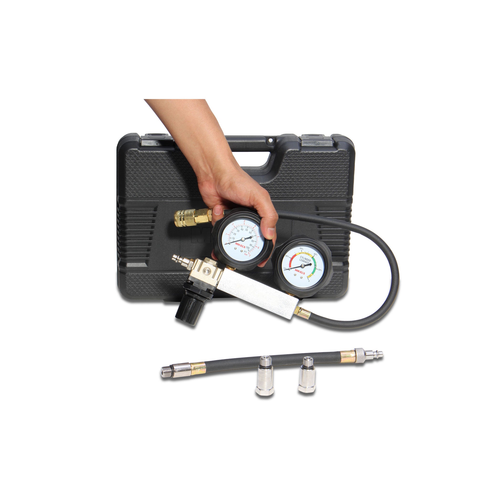 Kit compresómetro- detector de fugas de cilindro