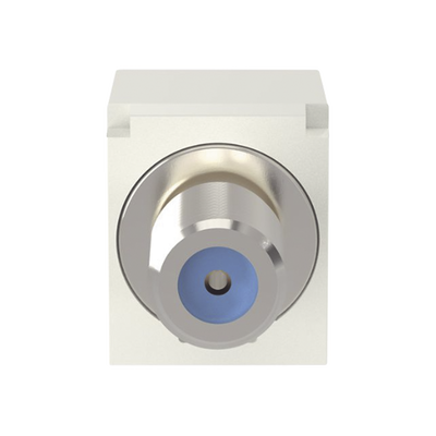 PANDUIT - Módulo Acoplador Coaxial Tipo F, Mini-Com, de 75 Ohms, 3.0 GHz, Color Blanco
