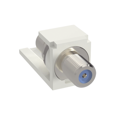 PANDUIT - Módulo Acoplador Coaxial Tipo F, Mini-Com, de 75 Ohms, 3.0 GHz, Color Blanco