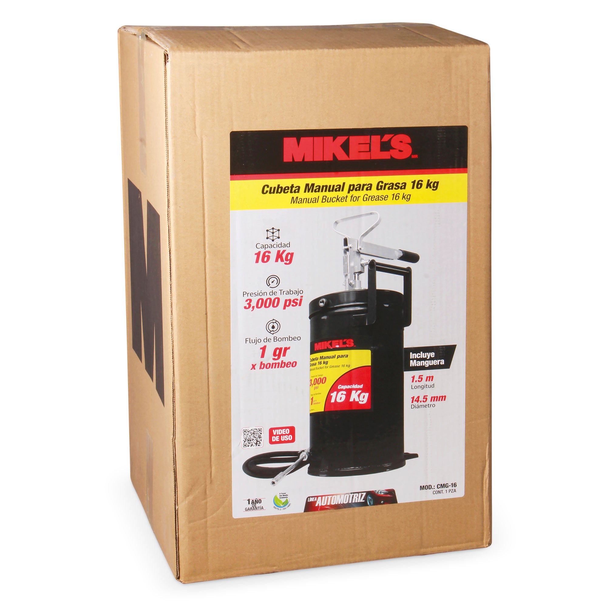 Cubeta manual para grasa (16 kgs)