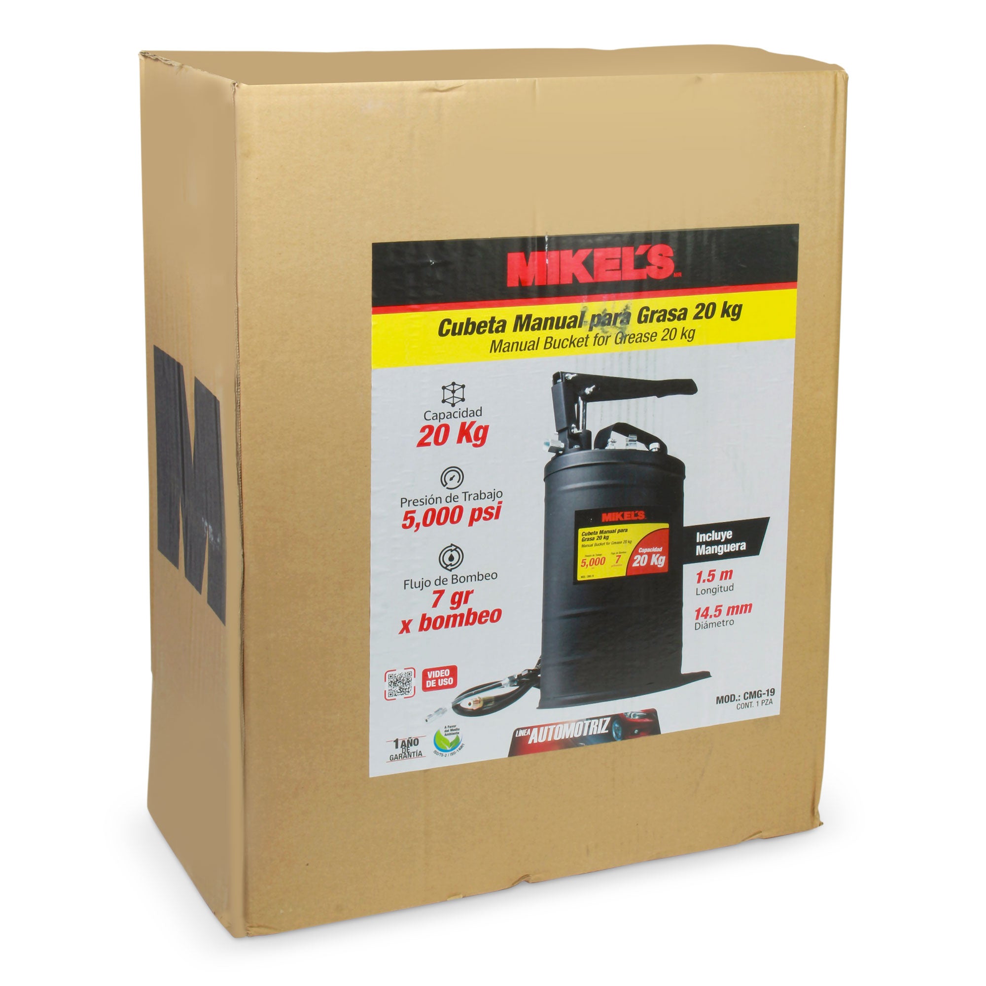 Cubeta manual para grasa (20 kgs)