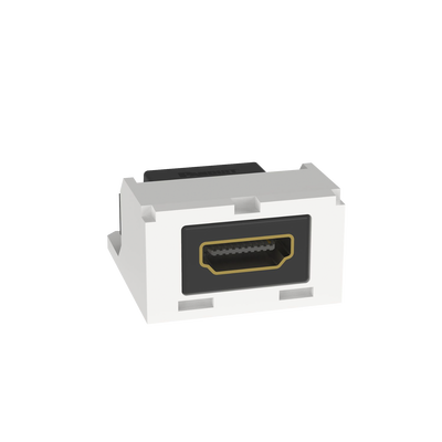 PANDUIT - Módulo Acoplador HDMI 2.0, Hembra a Hembra Tipo-A, Categoría 2, Mini-Com, Color Blanco Ártico