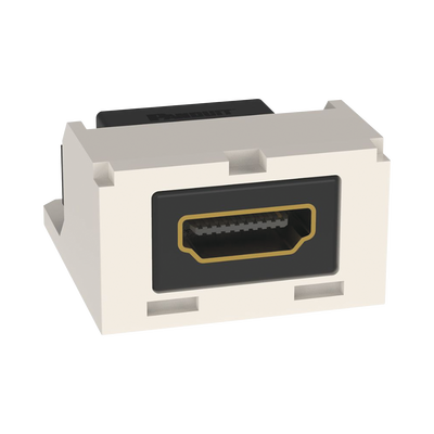 PANDUIT - Módulo Acoplador HDMI 2.0, Hembra a Hembra Tipo-A, Categoría 2, Uso en 2 Puertos Mini-Com, Color Blanco Mate