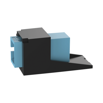 PANDUIT - Módulo Acoplador SC Simplex, para Fibra Óptica Multimodo OM3/OM4, Tipo Mini-Com, Color Aqua
