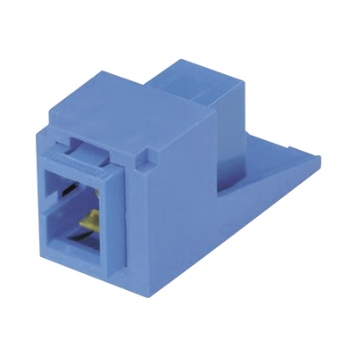 PANDUIT - Módulo Acoplador SC Simplex, para Fibra Óptica Monomodo OS1/OS2, Tipo Mini-Com, Color Azul