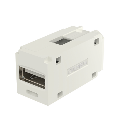 PANDUIT - Módulo Acoplador USB 2.0, Hembra a Hembra, Tipo Mini-Com, Color Blanco Mate