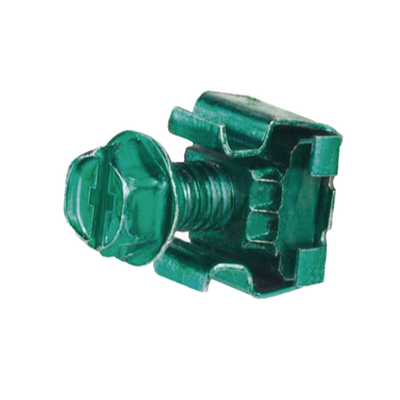 PANDUIT - KIT 4 Tuercas Enjauladas No. 12-24, 4 Tornillos Rosca 1/2" Verde.
