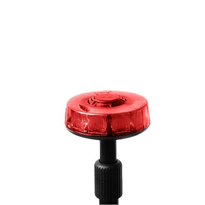 FEDERAL SIGNAL - Luz telescópica trasera roja con mástil de 3 secciones, 15 LEDs en tecnología SOLARIS