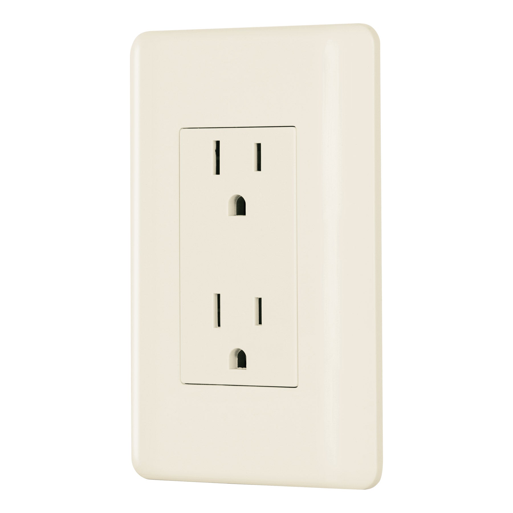 Contacto duplex aterrizado, marfil, Volteck Basic