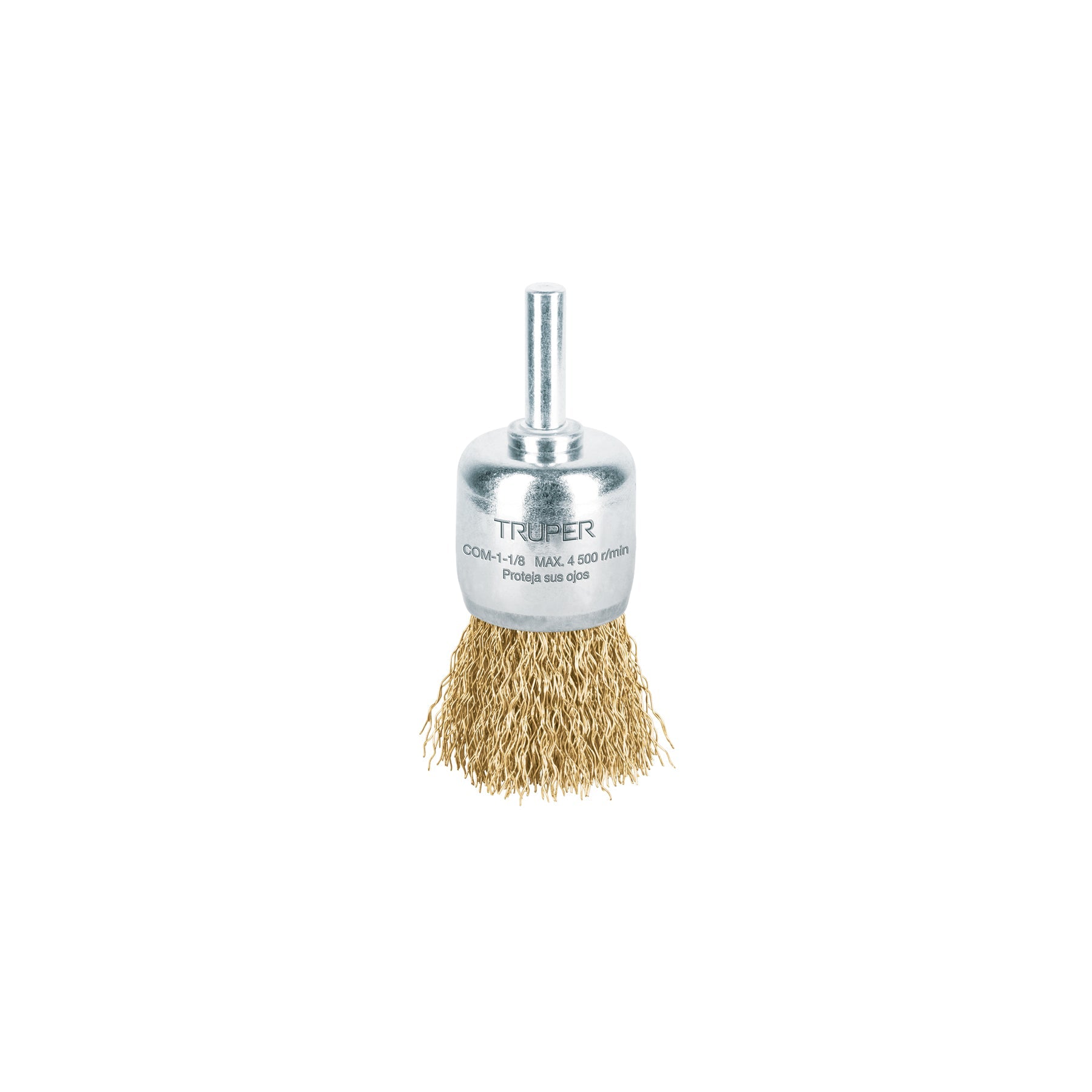 Carda de copa 1-1/8' alambre grueso para taladro, Truper
