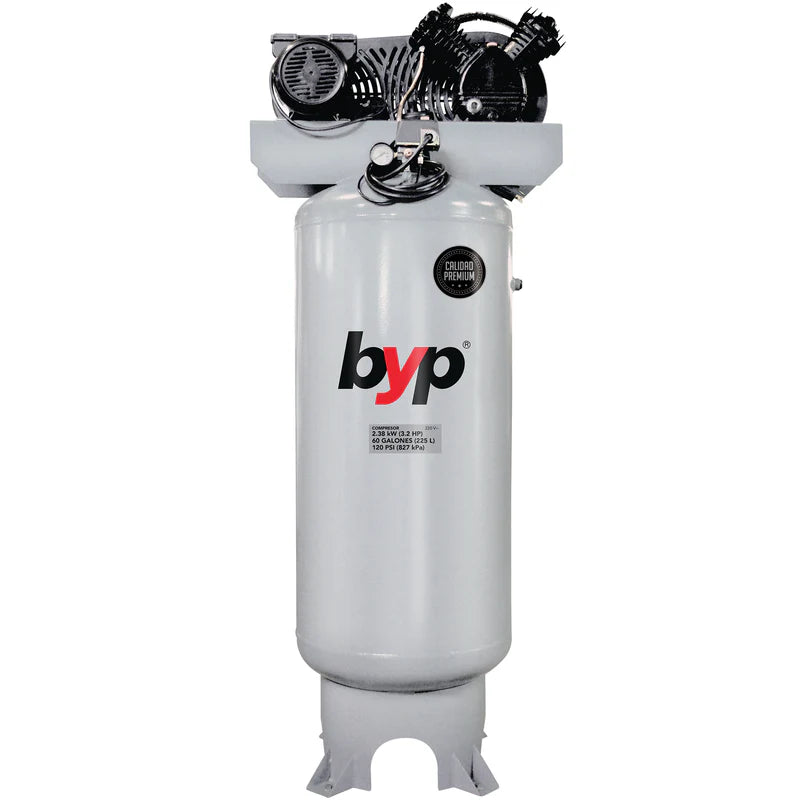 Compresor 3.2 HP de 60 galones. Profesional