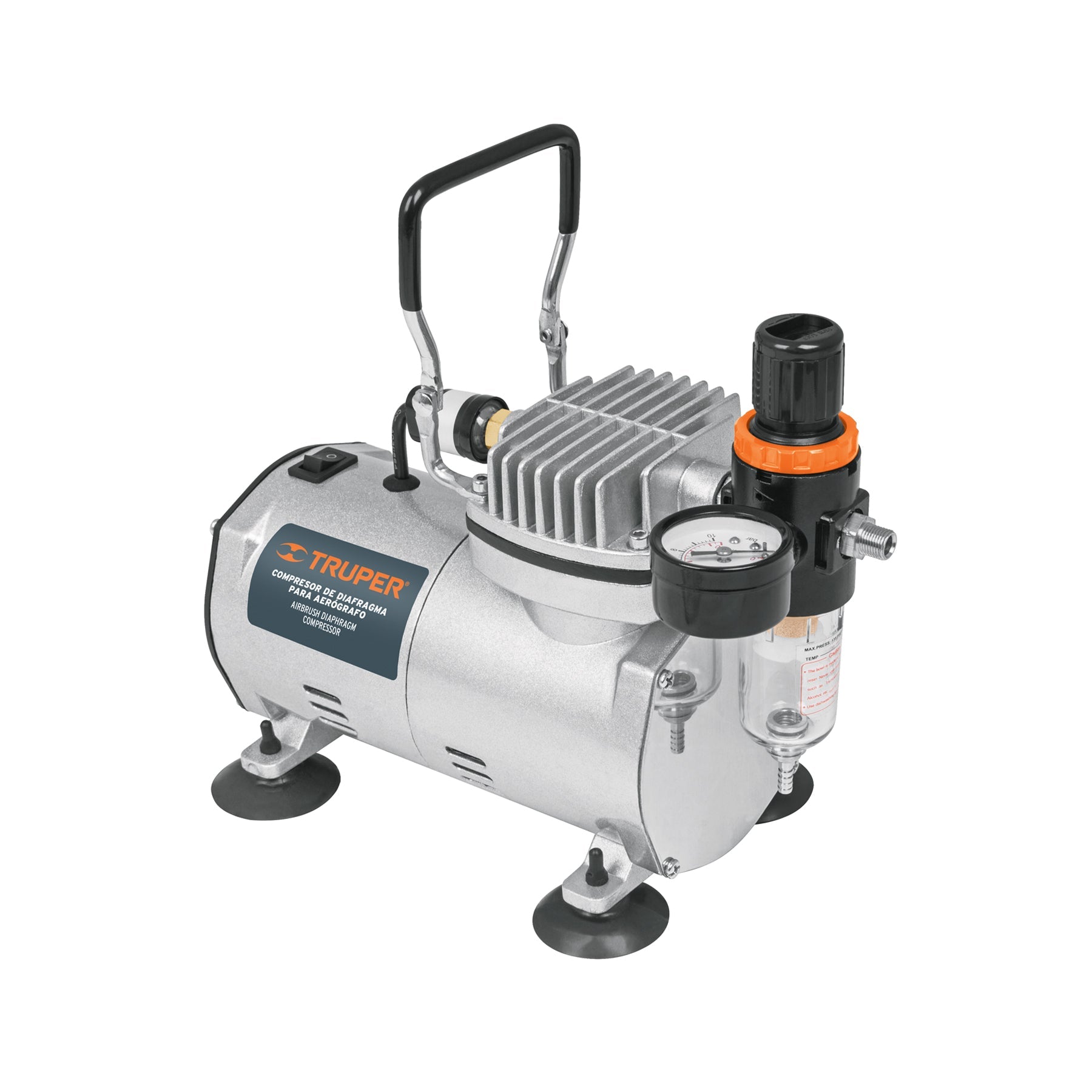 Compresor libre de aceite, para aerografo,1/5HP,127V, TRUPER