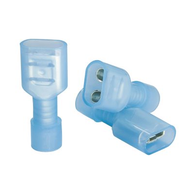 EPCOM POWERLINE - Terminal hembra aislada completa para cables 16 -14 AWG / Venta de bolsa en 25 piezas