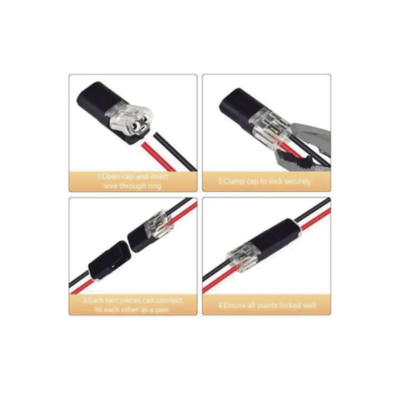 EPCOM POWERLINE - Bolsa con 25 conectores / Enchufables / Para 2 cables / compatibles en calibre 22 al 18 AWG
