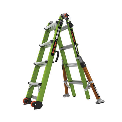 LITTLE GIANT LADDER SYSTEMS - Escalera Multi-Posiciones de 6.7 m (22') para Suelos Inclinados o con Desniveles.