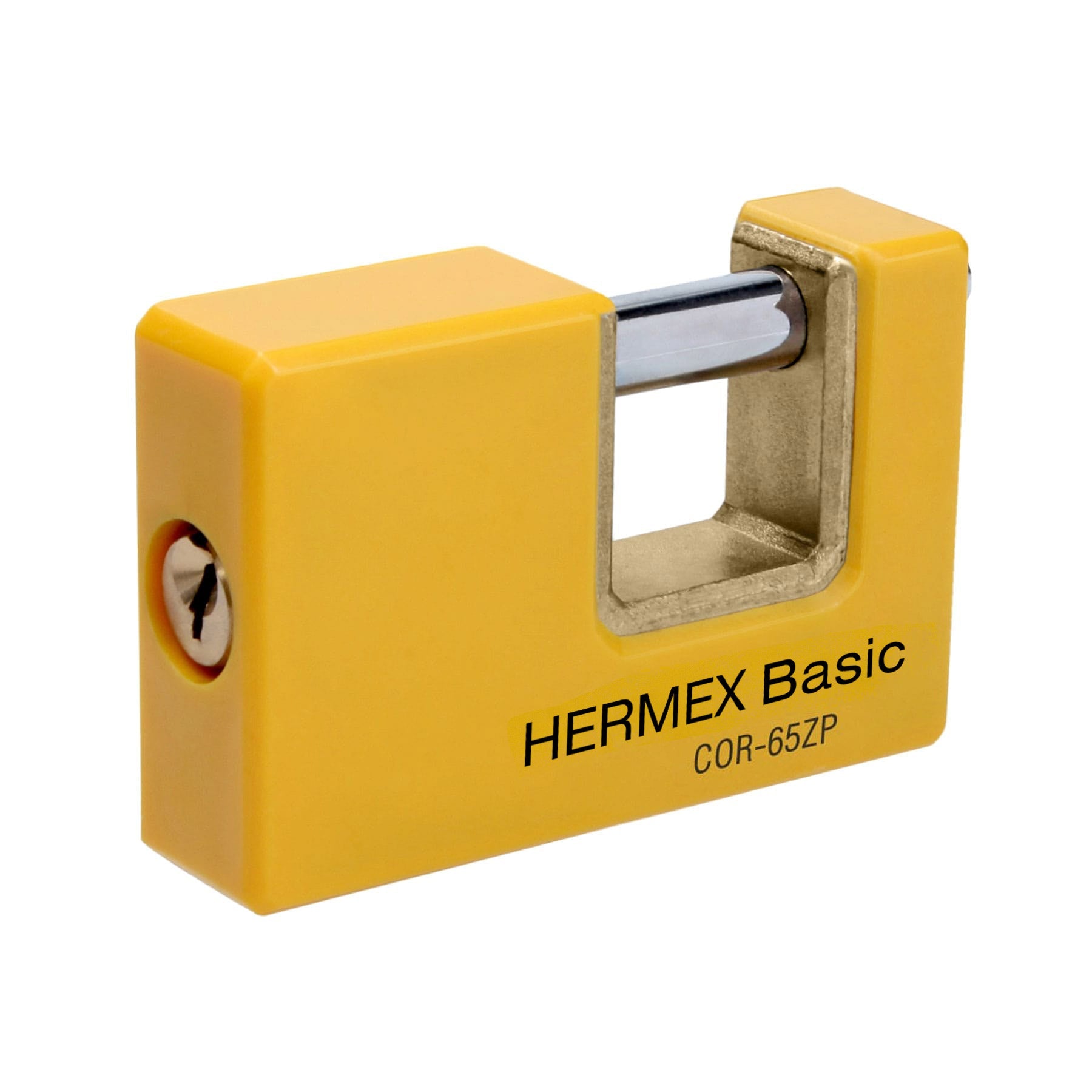 Candado antipalanca 65 mm cuerpo metalico, HERMEX BASIC