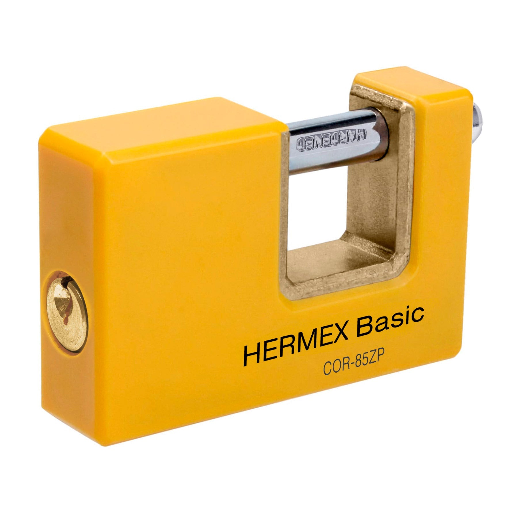 Candado antipalanca 85 mm cuerpo metalico, HERMEX BASIC