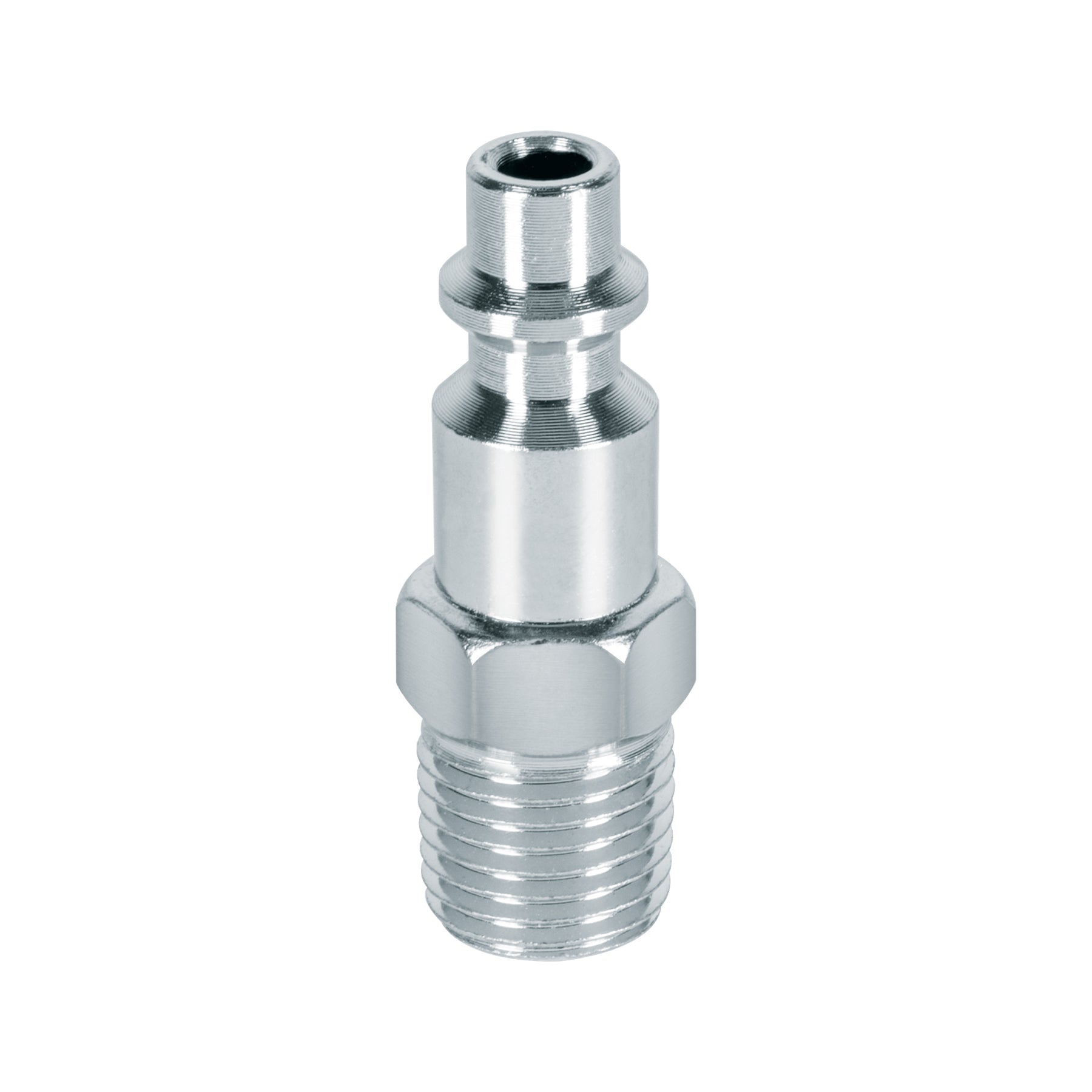 Conector rapido de acero, macho, cuerda 1/4' NPT, PRETUL