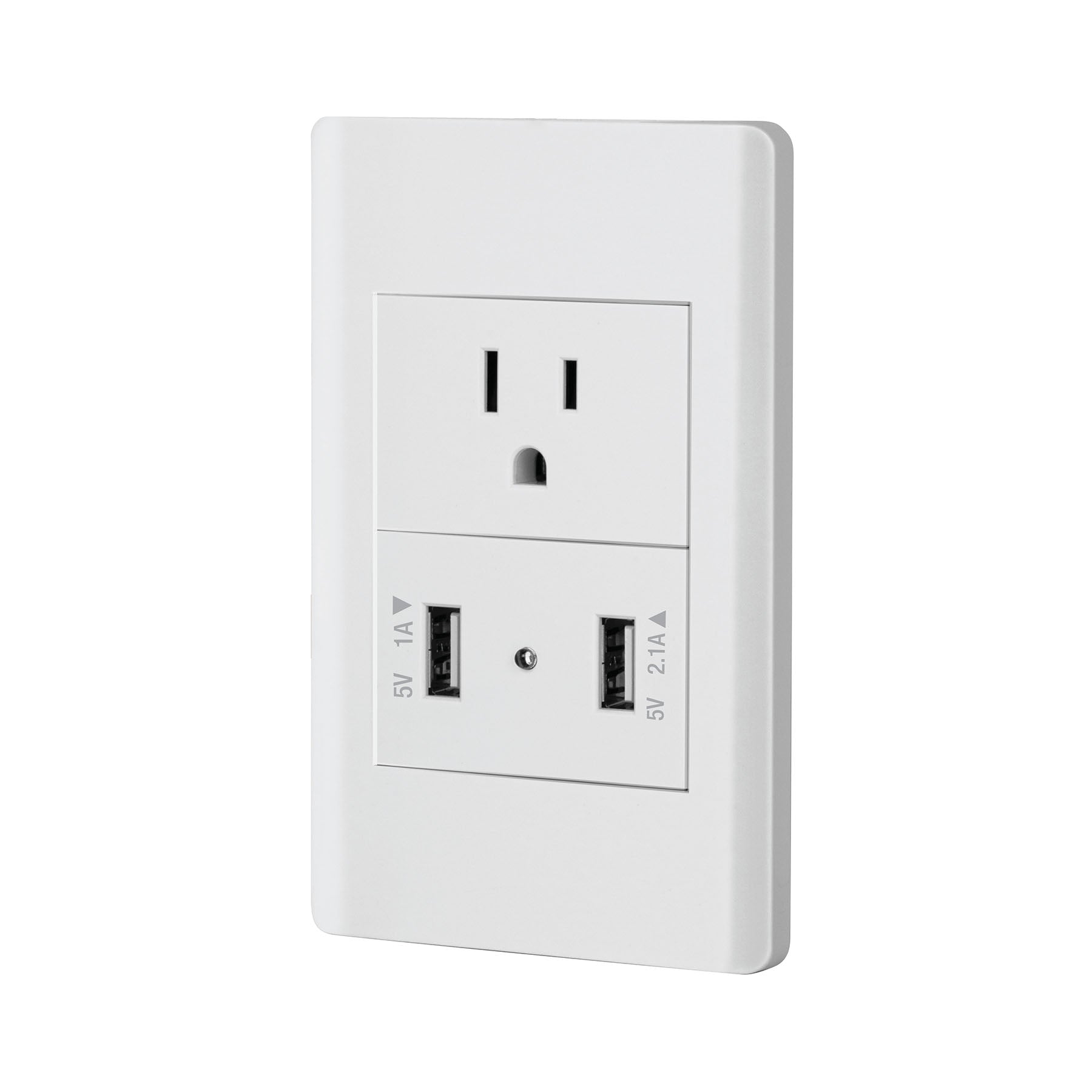 Placa armada blanca contacto y 2 puertos USB 1.5 mod, Lisboa